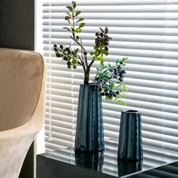 Mowtanco Blue Ceramic Vases - Set of 3