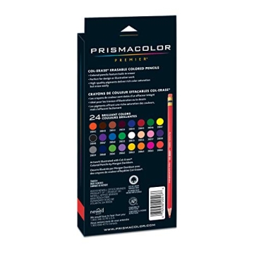 Prismacolor Col-Erase Erasable Colored Pencils - 24 Pack