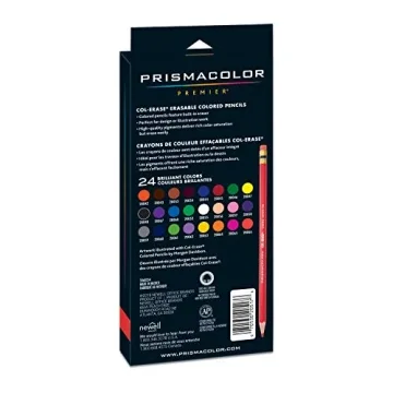 Prismacolor Col-Erase Erasable Colored Pencils - 24 Pack