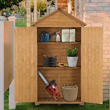 Versatile MCombo Outdoor Storage Cabinet with Shelves