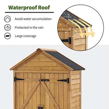 Versatile MCombo Outdoor Storage Cabinet with Shelves