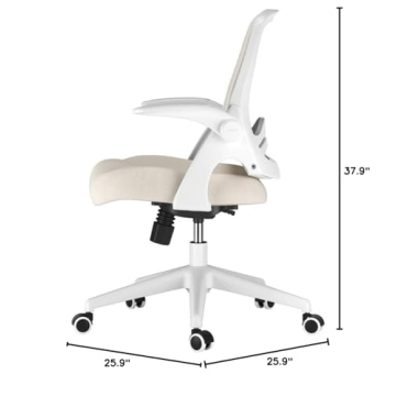 Hbada Office Desk Chair with Ergonomic Saddle Cushion Design