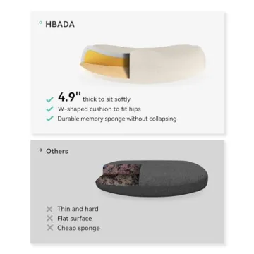 Hbada Office Desk Chair with Ergonomic Saddle Cushion Design