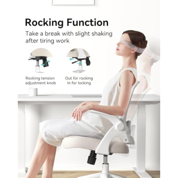 Hbada Office Desk Chair with Ergonomic Saddle Cushion Design