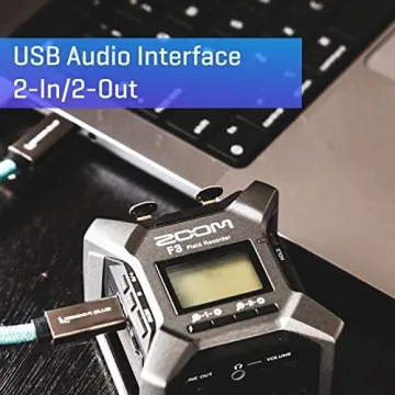 Zoom F3 Field Recorder for Professional Audio Capture