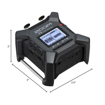 Zoom F3 Field Recorder for Professional Audio Capture