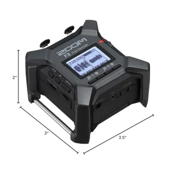 Zoom F3 Field Recorder for Professional Audio Capture