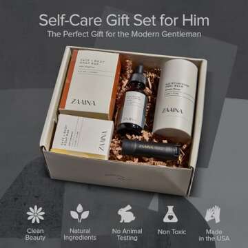 Men's Birthday Care Package with Card - Luxury Skincare Set - by ZAAINA