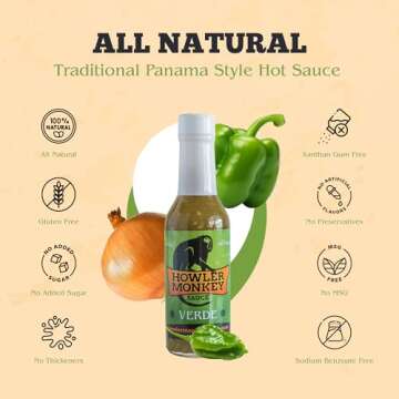 Howler Monkey Sauce Verde - Authentic Aji Chombo Flavor