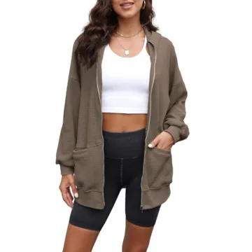 Stylish Oversized Zip-Up Hoodie for Women