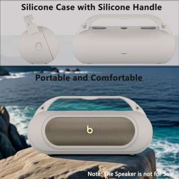 Silicone Cover and Hard Case for Beats Pill Speaker