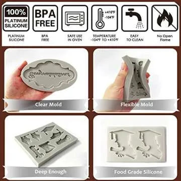 FantasyBear Graduation Candy Molds - Celebrate Success