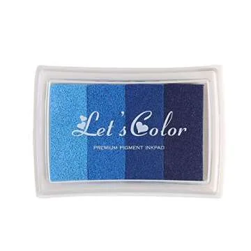 Pack of 6 Rainbow Color Ink Pads for Crafting