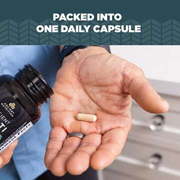 Ancient Nutrition Multivitamin for Men, Ancient Multi Men's Once Daily Vitamin Supplement 30 Ct, Vitamin A, Vitamin B and Vitamin K2, Fenugreek Seed, Supports Immune System, Paleo and Keto Friendly