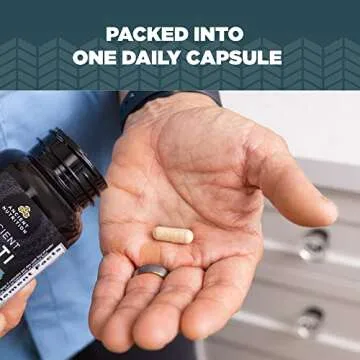 Ancient Nutrition Multivitamin for Men, Ancient Multi Men's Once Daily Vitamin Supplement 30 Ct, Vitamin A, Vitamin B and Vitamin K2, Fenugreek Seed, Supports Immune System, Paleo and Keto Friendly