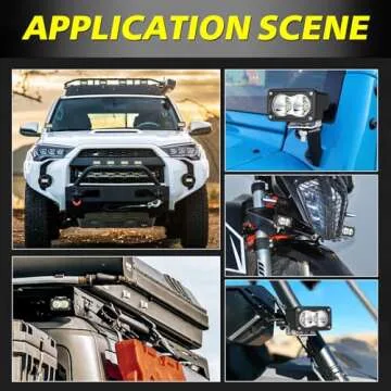 AKD Part LED Pods, 3 Inch CREE LED Driving Lights 40W Spot Off Road Small Lights Pods Ditch Lights LED Fog Lights Backup Lights 2 Packs for Truck Motorcycle UTV ATV SUV Surron Toyota