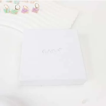 Butterfly Earrings Tiny Hoop Earrings Colorful Acrylic Butterfly Earrings For Women (Small acrylic butterfly)
