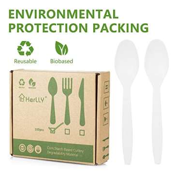 Compostable Spoon - Environmentally Friendly and Durable Utensils for Every Occasion