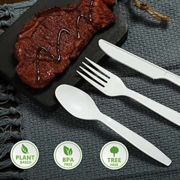 Eco-Friendly Compostable Spoons - Biodegradable Dining Essentials