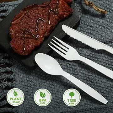 Eco-Friendly Compostable Spoons - Biodegradable Dining Essentials