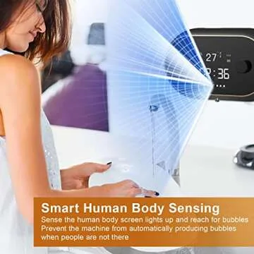 Automatic Soap Dispenser Foaming Hand Free Wall Mount Foam Touchless Smart Electric Wall Auto Dish Soap Dispenser for Bathroom, Kitchen, Commercial