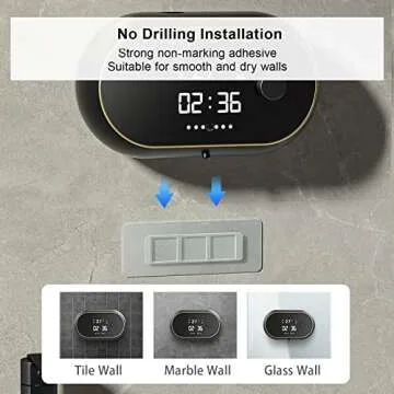 Automatic Soap Dispenser Foaming Hand Free Wall Mount Foam Touchless Smart Electric Wall Auto Dish Soap Dispenser for Bathroom, Kitchen, Commercial