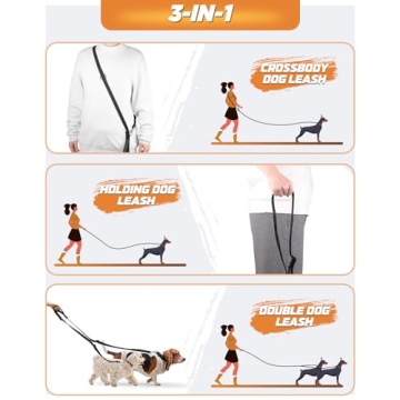 Heelay Double Dog Leash - Tangle-Free & Adjustable