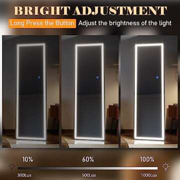 Amazing Vlsrka Full Length LED Mirror with Lights