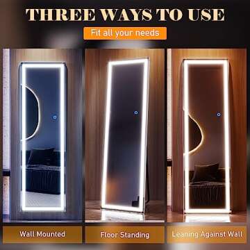 Amazing Vlsrka Full Length LED Mirror with Lights