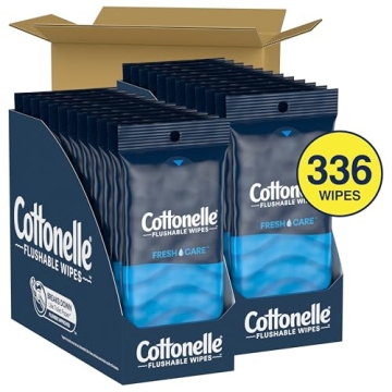 Cottonelle Fresh Care Flushable Wet Wipes for Travel