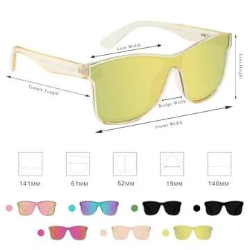 FUOFEN Polarized Sunglasses Womens Trendy - Fashion Glasses for Women and Men, shades women sunglasses,Gold