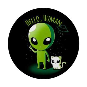 Cool Alien & Cat PopGrip for Phones - Swappable Design