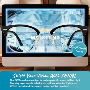 ZENNI Blue Light Blocking Glasses Stylish UV Protection