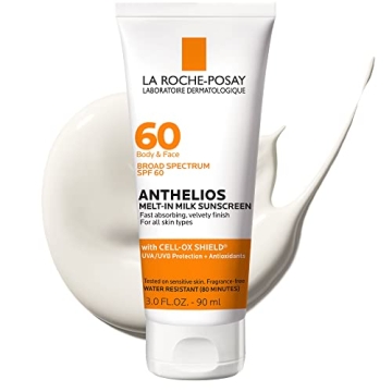 La Roche-Posay Anthelios Melt-In Milk Sunscreen SPF 60 - Award Winning Protection for All Skin Types