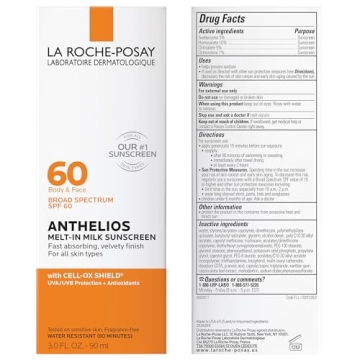 La Roche-Posay Anthelios Melt-In Milk Sunscreen SPF 60 for All Skin Types