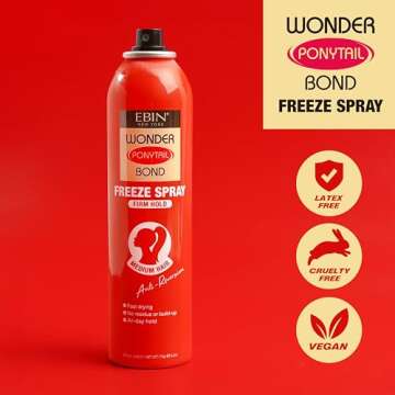 EBIN NEW YORK Wonder Ponytail Firm Hold Spray 8oz