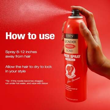 EBIN NEW YORK Wonder Ponytail Firm Hold Spray 8oz