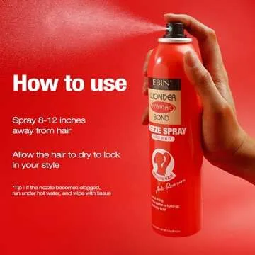 EBIN NEW YORK Wonder Ponytail Firm Hold Spray 8oz