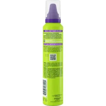 Garnier Fructis Style Curl Construct Creation Mousse - Lightweight & Frizz-Free Curls, 6.8 Oz