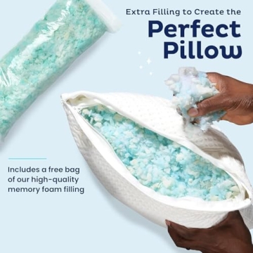 Snuggle-Pedic Adjustable Memory Foam Pillow for All Sleepers