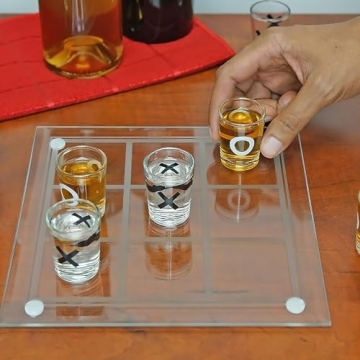 Fairly Odd Novelties Shot Glass Tic Tac Toe Game Fun