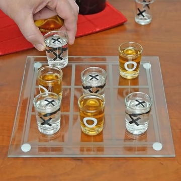 Fairly Odd Novelties Shot Glass Tic Tac Toe Game Fun
