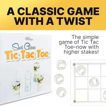 Fairly Odd Novelties Shot Glass Tic Tac Toe Game Fun