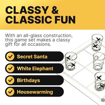 Fairly Odd Novelties Shot Glass Tic Tac Toe Game Fun