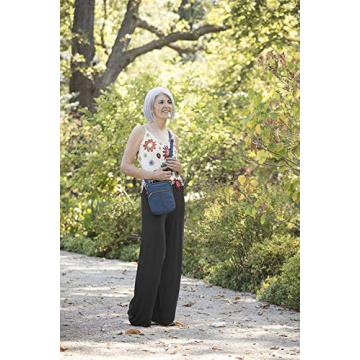 Travelon Anti-theft Slim Day Bag Black Secure RFID Blocking