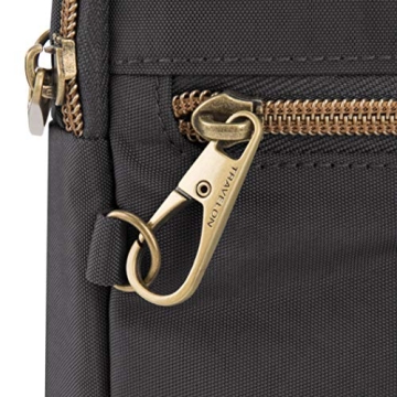 Travelon Anti-theft Slim Day Bag Black Secure RFID Blocking