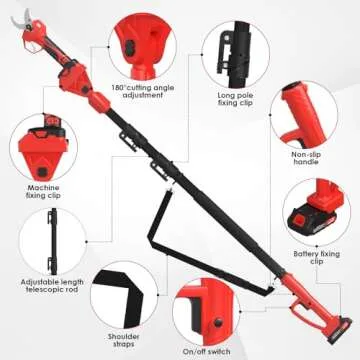 LotaTools Electric Pruning Shears: Cordless Pruner with 50mm Cutting Diameter