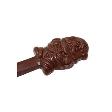 Albert's Belgian Milk Chocolate Hot Cocoa Stirring Spoons Assorted Holiday Characters, Christmas Stocking Stuffers for Kids, Pack of 3