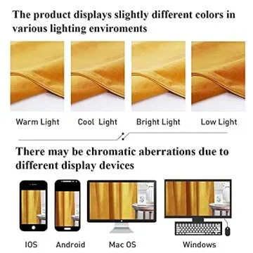 StangH Room Darkening Velvet Curtains - Velvet Drapes 84 inches Long for Modern Living Room Decor, Twist Tab Design Light Blocking Shade Panels for Dining Foyer, Orange Gold, 52 x 84, 2 Pcs