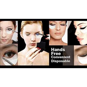 Eyeshadow Stencils, 120 Pcs Eyeshadow Shield, Professional Lint Free Under Eye Eyeshadow Gel Pad Patches For Eyelash Extensions, Lip Makeup